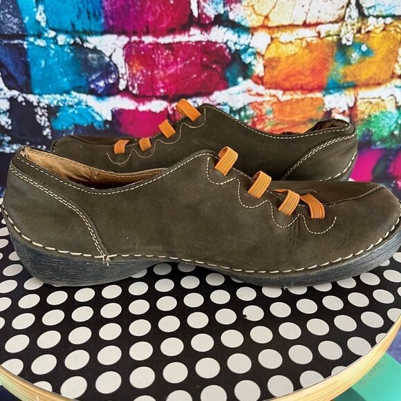 Spring Step Prestigious Slip-On Shoes Green Orange US 6.5-7 EU 37 - Picture 10 of 11